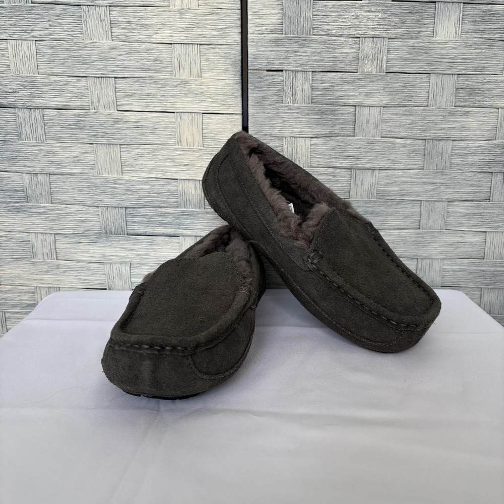 UGG Australia Kids 2 Moccasin Slippers Dark Gray Twinsole